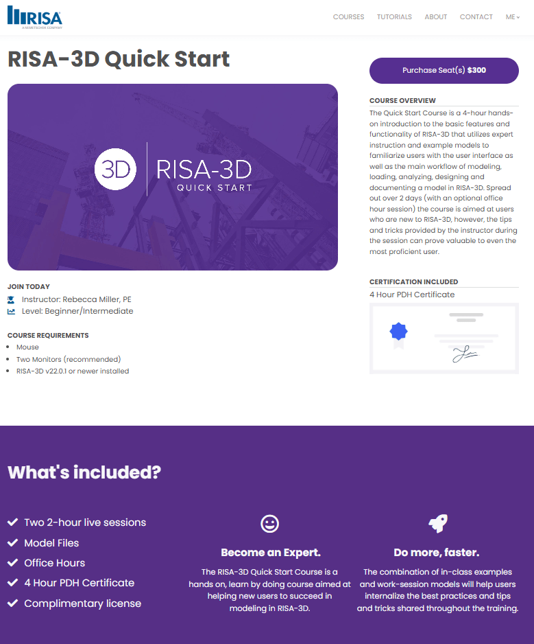 RISA-3D Quick Start