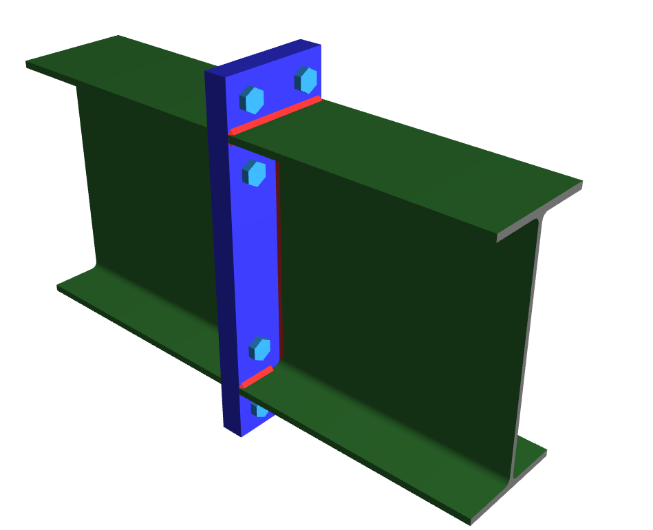 Beam Extended End Plate Splice Connection_1