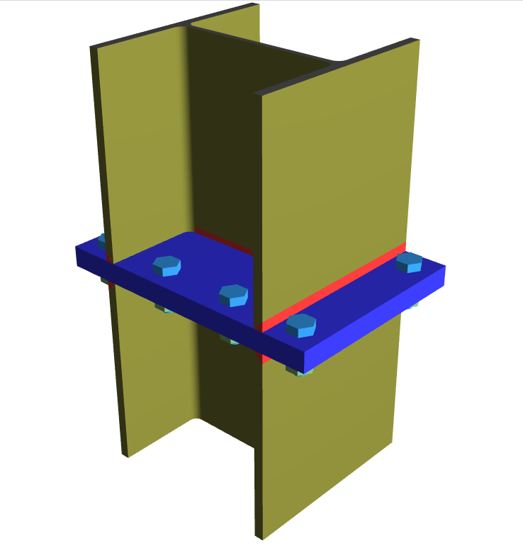 Column Extended End Plate Splice Connection_1