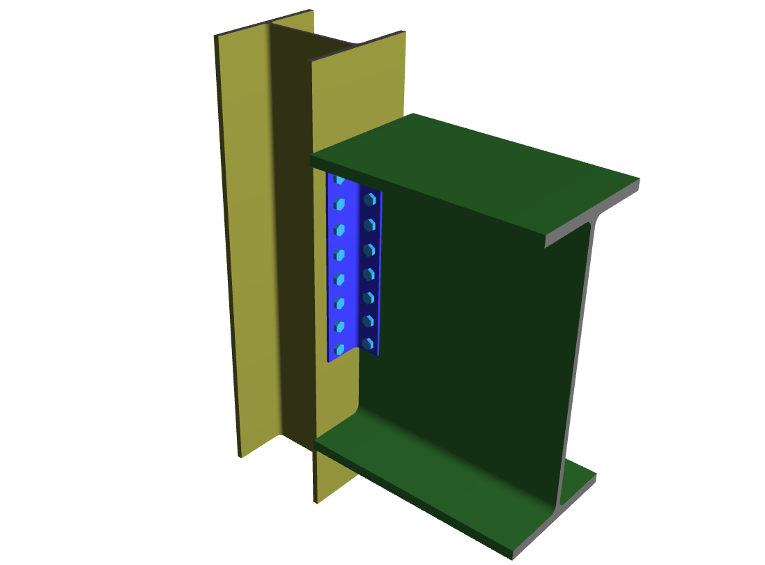 Beam to Column Clip Angle-One Side-Shear Connection_1