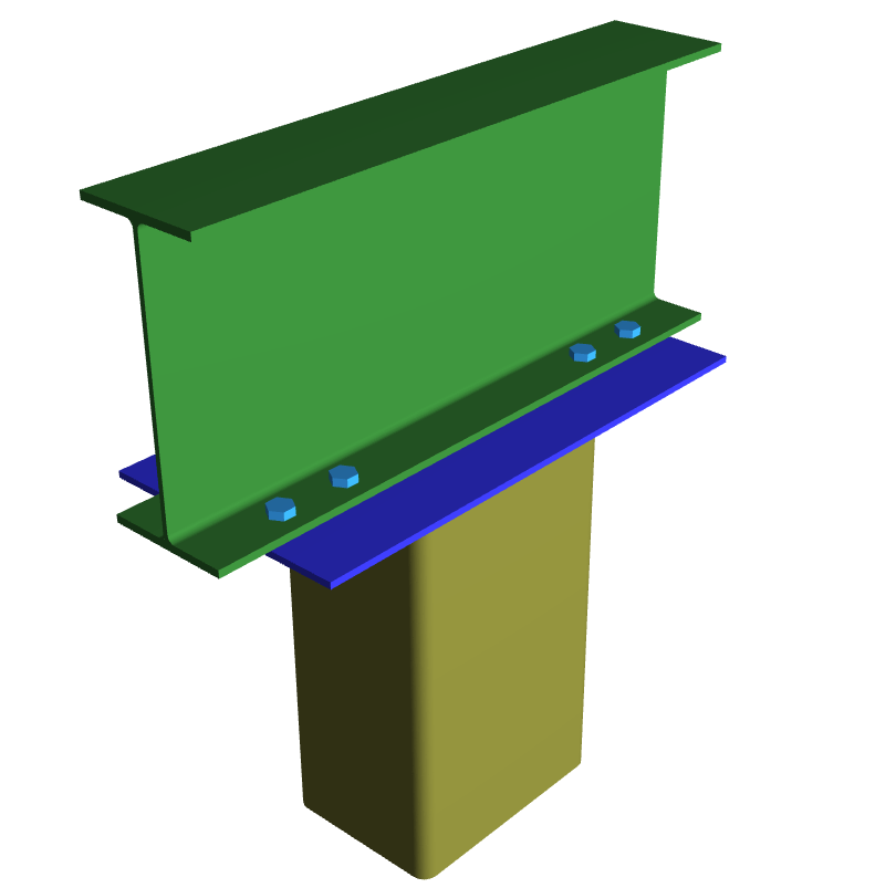 Beam to Column Continuous Beam over Column Connection_1