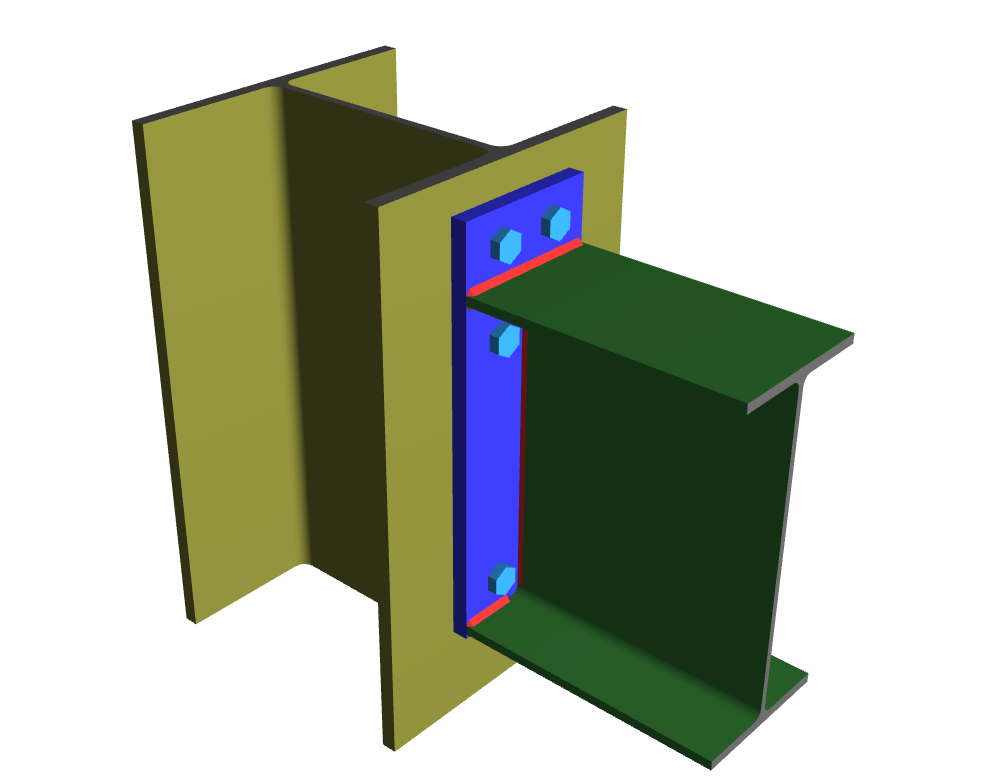 Beam to Column End Plate Moment Connection-Extended on Tension Side_1