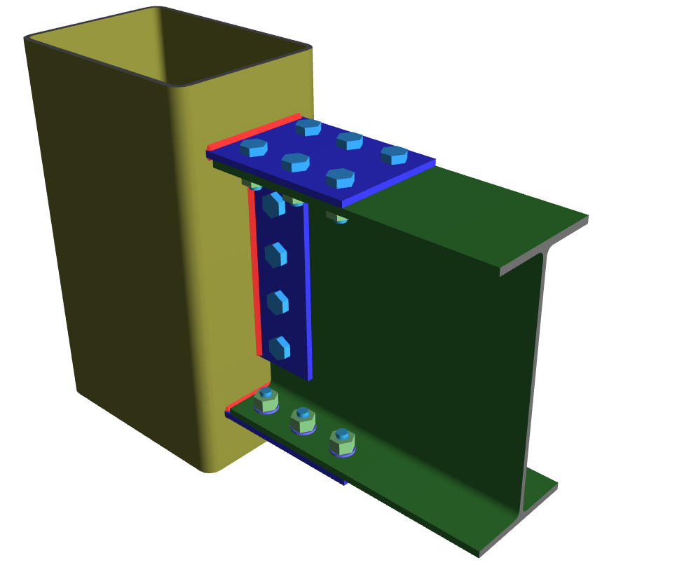 Beam to Column Flange Plate Moment Connection_1