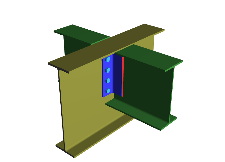 Beam to Girder Clip Angle-Both Side-Shear Connection_1