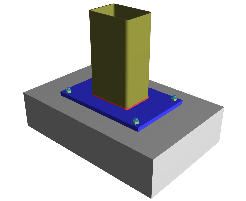 Single Column Base Plate Connections_1