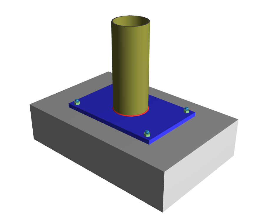 Single Column Base Plate Connections_3