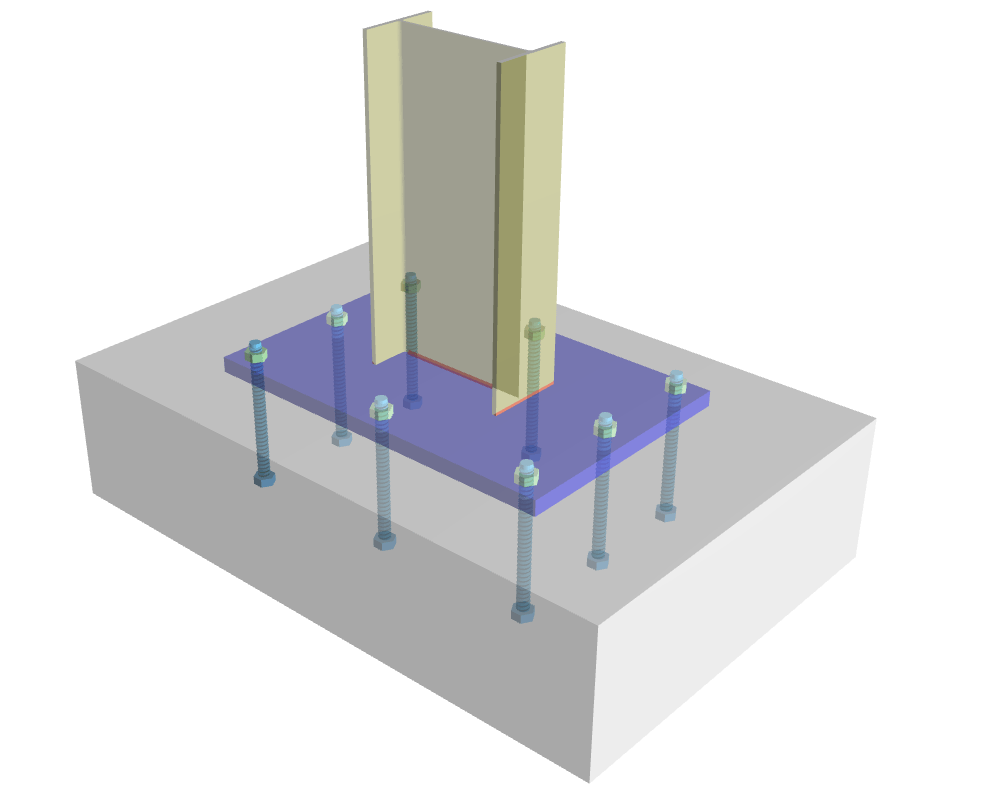 Single Column Base Plate Connections_5