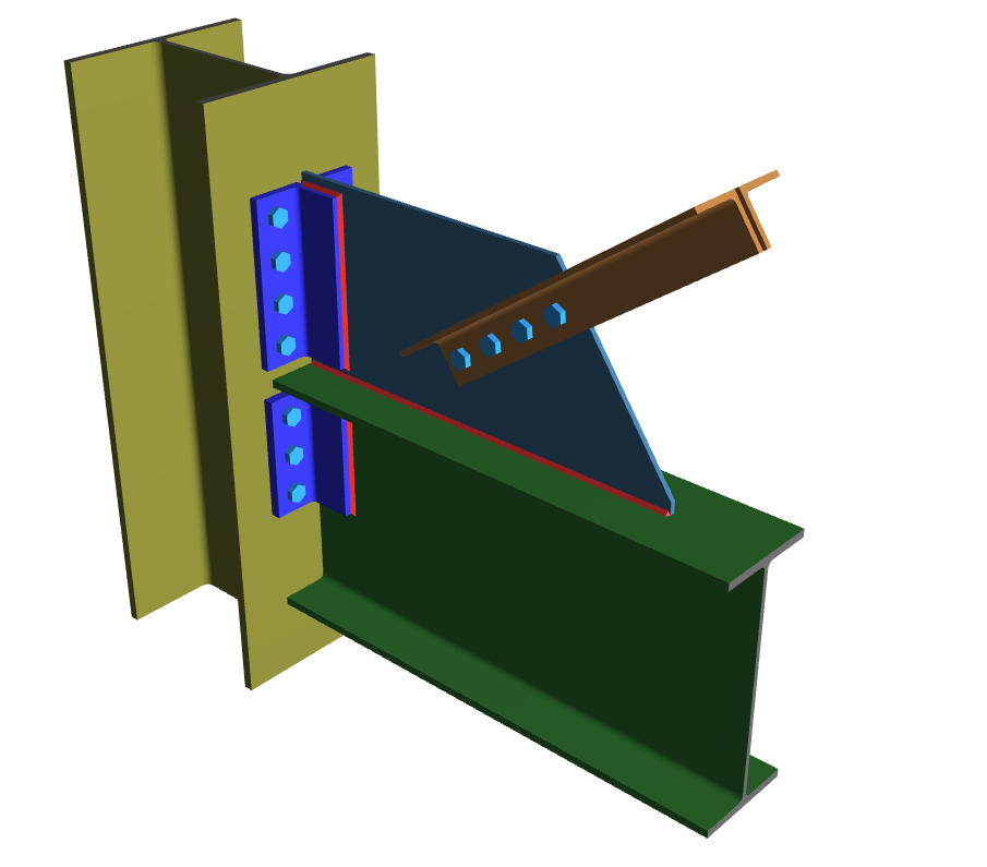 Vertical Brace Diagonal Connection_1