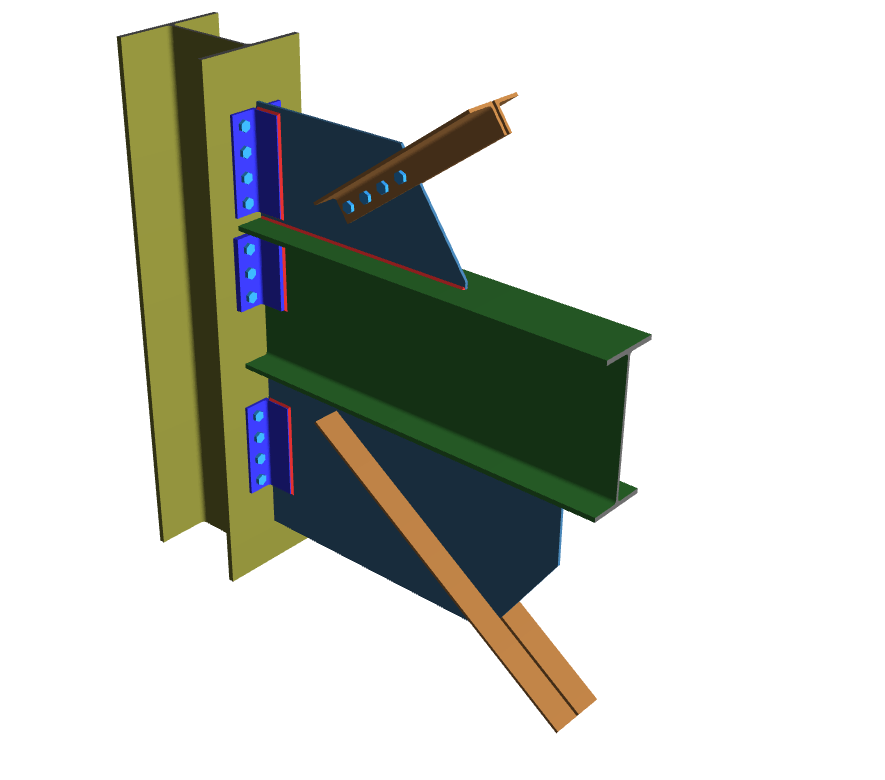 Vertical Brace Diagonal Connection_3