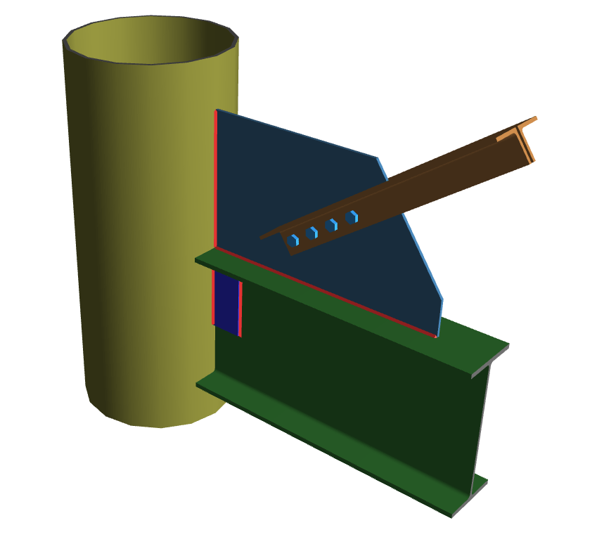 Vertical Brace Diagonal Connection_5