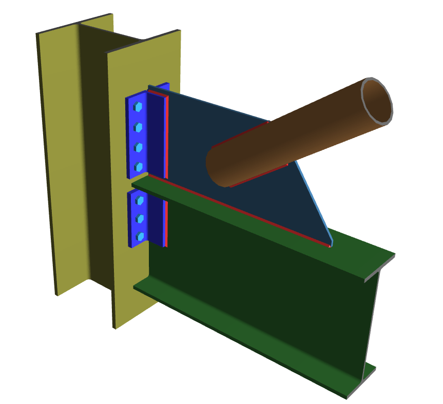 Vertical Brace Diagonal Connection_7